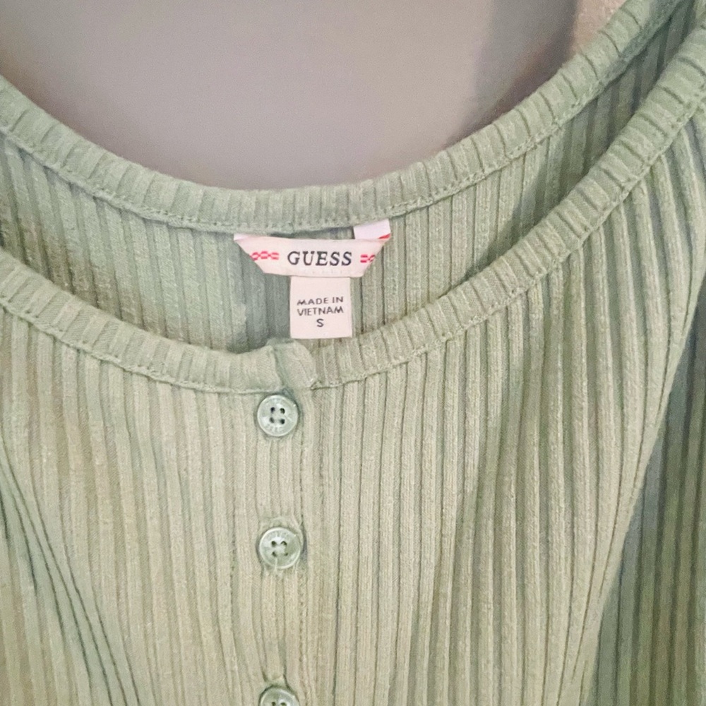 Guess Ribbed Button-Down Dress - Picture 3 of 3